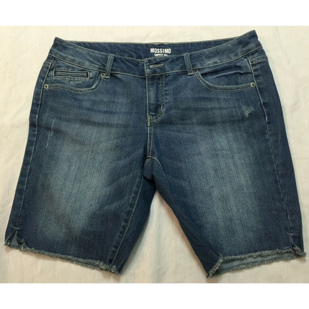 MOSSIMO WOMENS JEANS DISTRESSED SHORTS SIZE 13